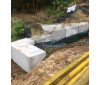 CWM12 - concrete blocks used as temp retaining wall