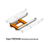 FDEX200 2T Cable Drum Lifter - extended