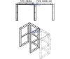 2 wide gas cylinder rack (GBSR4 + GBSR4-AS)