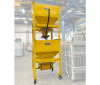 HBF Hopper Bin available with clamshell opening gate or slide valve easily stacked for storage