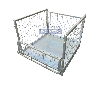 PCM-02 Stillage Cage with optional sheet metal floor