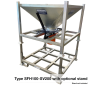 SFH100 Bulk Bag Hopper customised with a slide valve 200mm dia output and extension frame