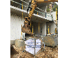 SKB100 Bulk Bag Stand used on site for excavation waste