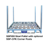 SSP200 Steel Pallet + Corner Post Kit