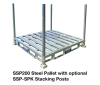 SSP200 Steel Pallet + Stacking Post Kit