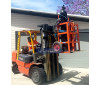 TGC2 Gas Cylinder Trolley transported by forklift