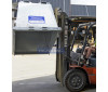 WCB / WCH Heavy Duty Crane Bin tipped by a forklift with rotator fitted