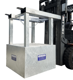 FCA110 1100L Wheelie Bin Compactor Forklift Attachment
