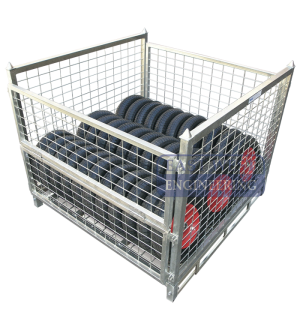 PCM-02 Stillage Cage - pallet sized storage & transport cage