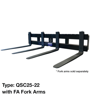 QSC25-22 Wide Carriage (with fork arms)
