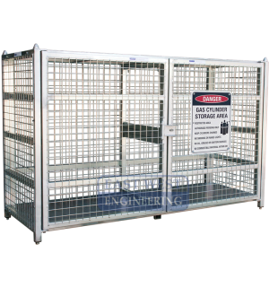 SGB249 Gas Cylinder Storage Cage - mid shelf excluded