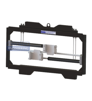 TJC-E Fork Positioner, non-sideshifting to suit forklifts fitted with integral sideshift