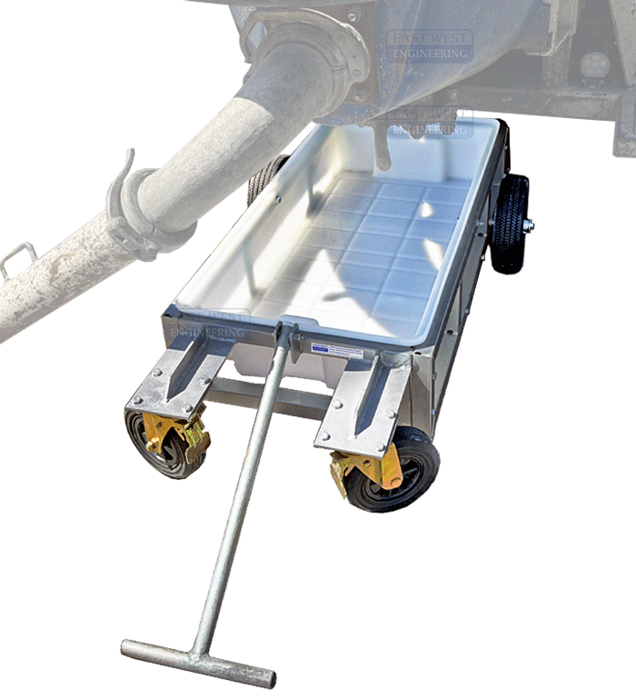 ACT120 4 Wheel Concrete Pump Truck Collection Trolley
