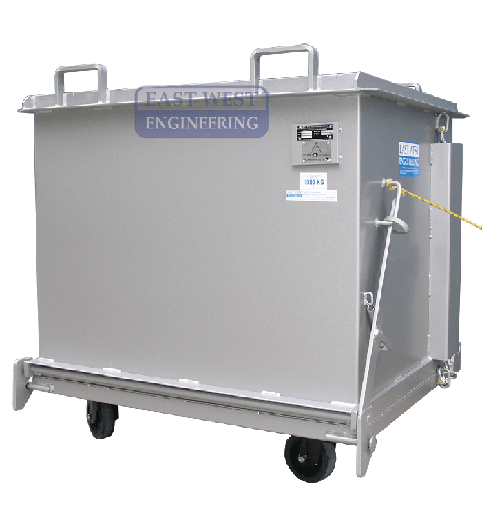 DBC Drop Bottom Bin - optional wheels castors