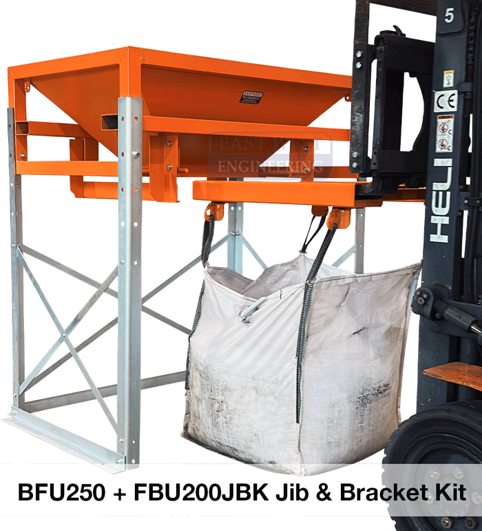 BFU250 Bulk Bag Filling Frame + FBU200 Bulk Bag Jib for easy removal of bulk bags