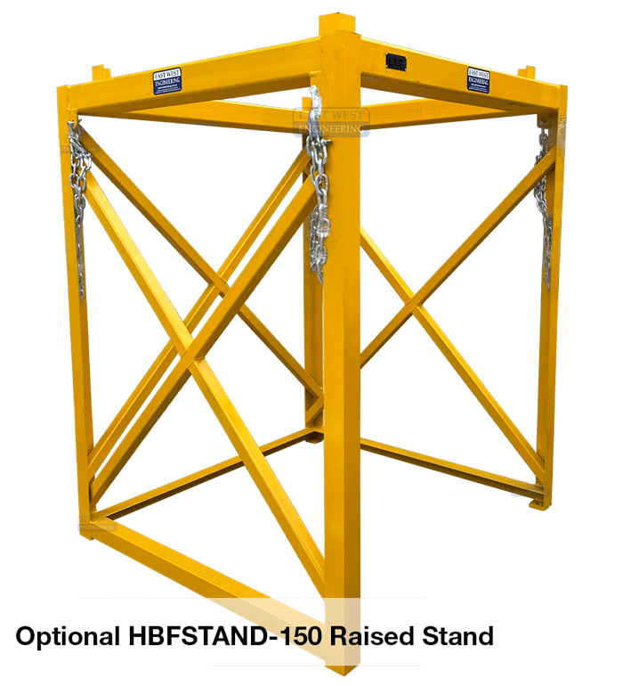 HBFSTAND-150 raised stand to suit HBF Hopper Bin