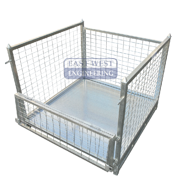 PCM-02 Stillage Cage with optional sheet metal floor