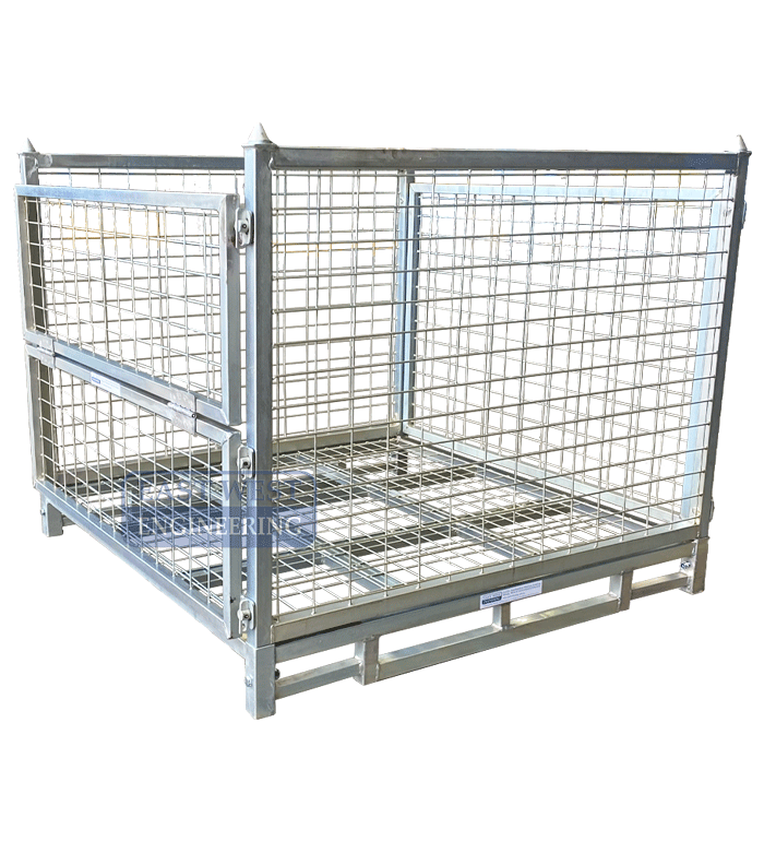PCM-02 Stillage Cage - pallet sized mesh storage & transport cage