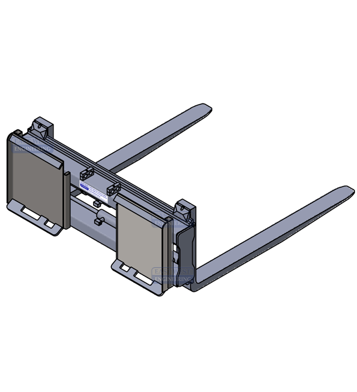 QSS-FPC25-1200 Skid Steer Fork Positioner