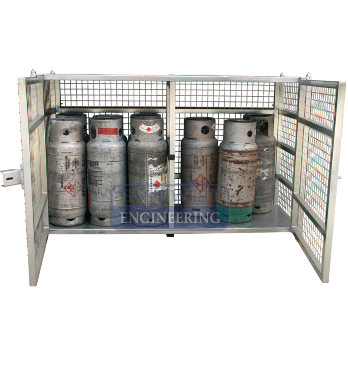 SGB249 Gas Cylinder Storage Cage - mid shelf excluded
