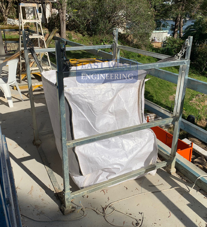 SKB100 Bulk Bag Stand used on site for general site waste