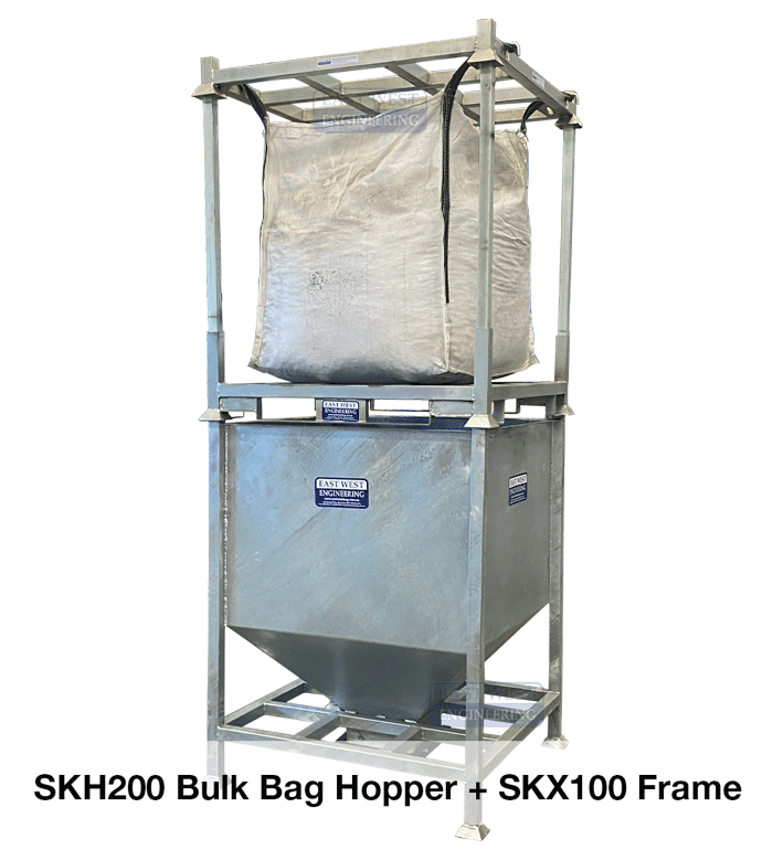 SKH200 Bulk Bag Hopper + SKX100 Bulk Bag Frame