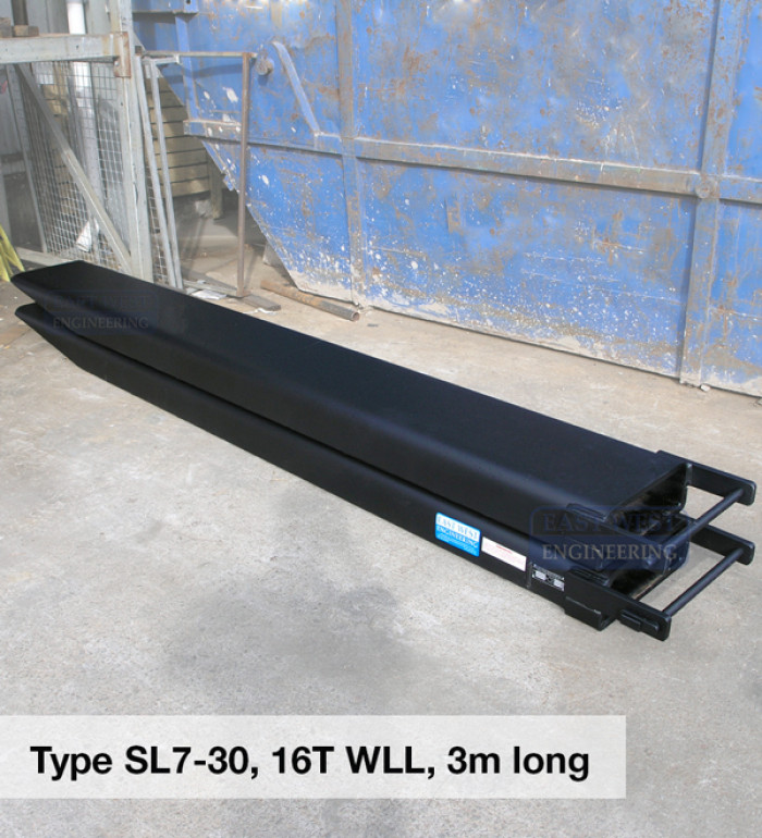 SL7-30 16T WLL 3m long fork extension slippers made to suit