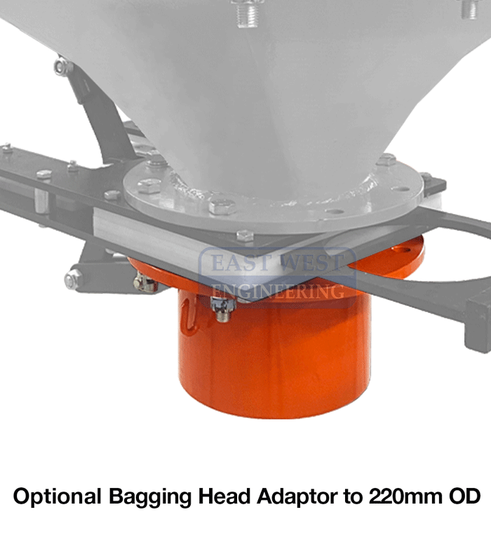 HBF Hopper Bin with bagging head adaptor to 220mm OD