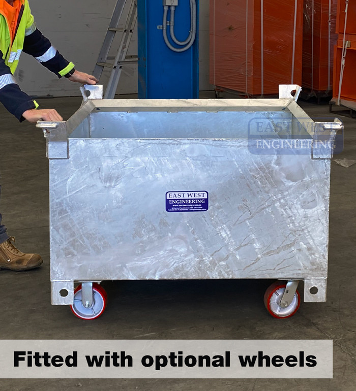 SSC Stackable Crane Bin with wheels