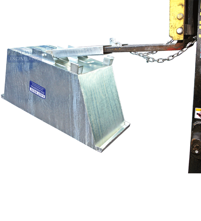 SSD Self Dumping Bin tipped