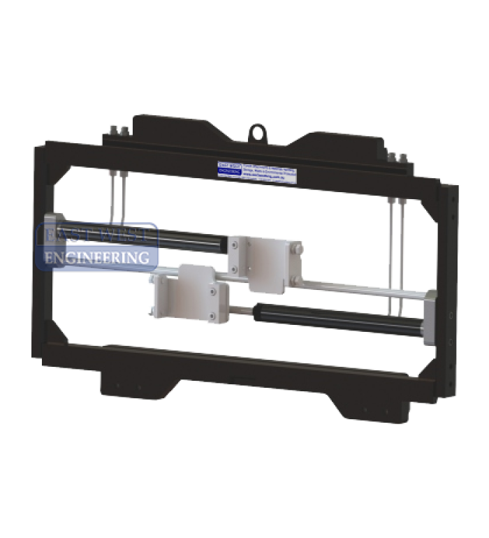TJC-E Fork Positioner, non-sideshifting to suit forklifts fitted with integral sideshift