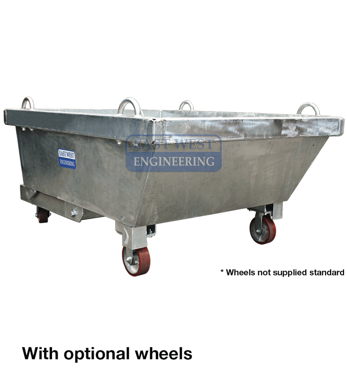 WFL Lever Release Tipping Bin - with optional wheels