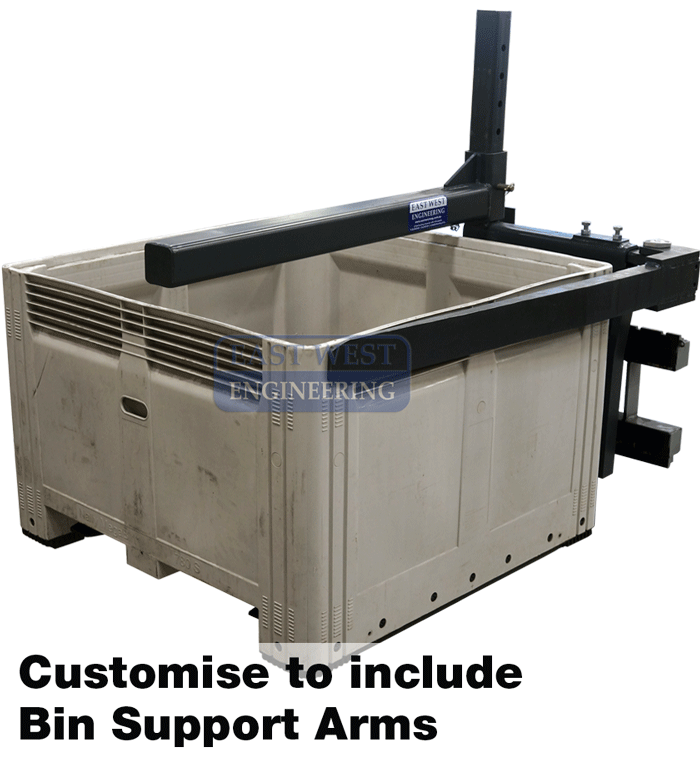 Euro Hitch 180° Rotator + Bin Support Arms